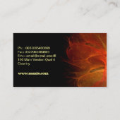 carte de visite sale du feu (Dos)