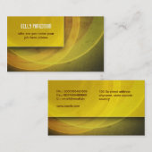 carte de visite sale moderne jaune (Devant / Derrière)