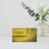 carte de visite sale moderne jaune (Debout devant)