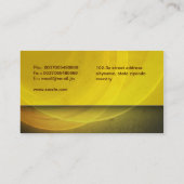 carte de visite sale moderne jaune (Dos)
