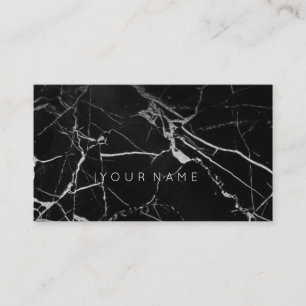 Carte de visite sale noir blanc du marbre VIP