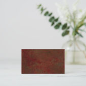 Carte De Visite Sale rouge foncé (Debout devant)