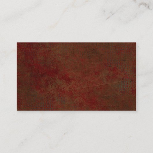 Carte De Visite Sale rouge foncé (Devant)