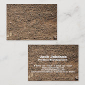 Carte De Visite Saleté de l'arrière - plan | (Devant / Derrière)