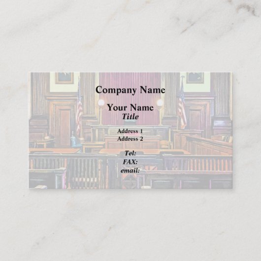 Carte De Visite Salle d'audience (Devant)