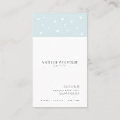 Carte De Visite Salle de bain moderne Nettoyage Bleu clair Service (Dos)