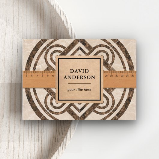 Carte De Visite Salle de bains Brown en marbre Plancher Carrelage