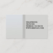 Carte De Visite Salle de bains de lumière de meubles de (Dos)