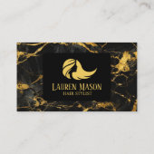 Carte De Visite Salle de bains en marbre noir (Dos)