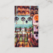 Carte De Visite Salle de contrôle électrique Steampunk (Dos)