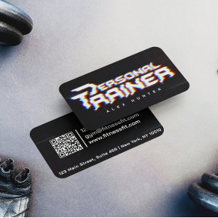 Carte De Visite Salle de fitness de l'entraîneur personnel Personn