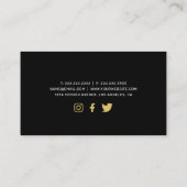 Carte De Visite Salle de fitness moderne (Dos)