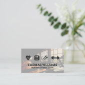 Carte De Visite Salle De Fitness | Utiliser les icônes (Debout devant)