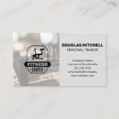 Carte De Visite Salle de gym | Logo de vélo à rotation (Devant)