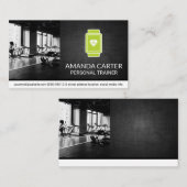 Carte De Visite Salle de gym | Moniteur cardiaque (Devant / Derrière)