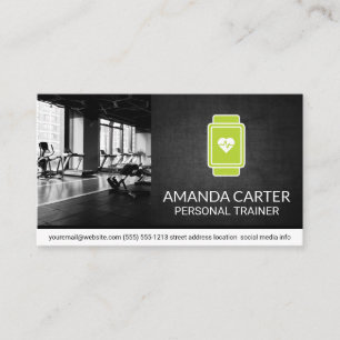 Carte De Visite Salle de gym   Moniteur cardiaque
