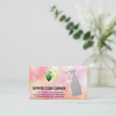 Carte De Visite Salle de nettoyage du compartiment | Bouteille de  (Debout devant)