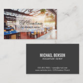 Carte De Visite Salle de restaurant (Devant / Derrière)