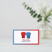 Carte De Visite Salle De Sport De Boxe (Debout devant)