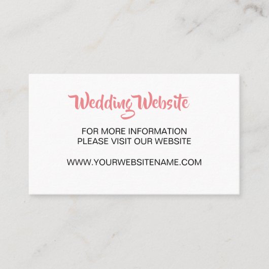 Carte De Visite Salle du Festival de musique Mariage tropicale mod (Devant)