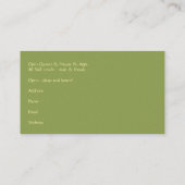 Carte De Visite "SALMON-PINK WATER LILy" (Dos)