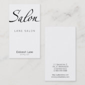 Carte De Visite Salon (Devant / Derrière)