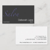 Carte De Visite Salon (Devant / Derrière)