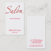Carte De Visite Salon (Devant / Derrière)