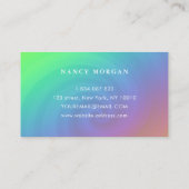 Carte De Visite Salon à ongle Super Rainbow Swirl (Dos)