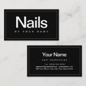 Carte De Visite Salon à ongles (Devant / Derrière)