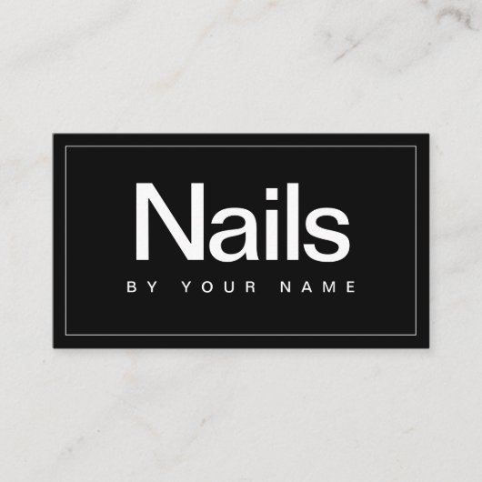Carte De Visite Salon à ongles (Devant)