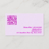 Carte De Visite Salon à ongles (Dos)