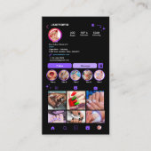 Carte De Visite Salon à ongles (Devant)