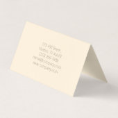 Carte De Visite salon à ongles de beauté de mode girly (Dos)