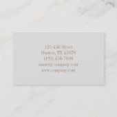 Carte De Visite salon à ongles de beauté de mode girly (Dos)