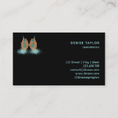 Carte De Visite salon à ongles femme main holographe nails technic (Dos)