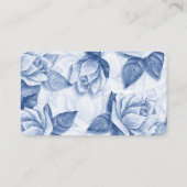 Carte De Visite salon à ongles fleuris (Dos)