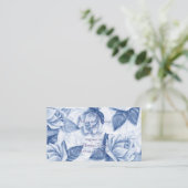 Carte De Visite salon à ongles fleuris (Debout devant)