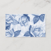 Carte De Visite salon à ongles fleuris (Dos)