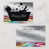 Carte De Visite Salon à ongles Queen Bath Bubles Bold (Devant / Derrière)