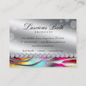 Carte De Visite Salon à ongles Queen Bath Bubles Bold (Dos)