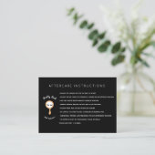 Carte De Visite Salon AfterCare pour Lash Extensions (Debout devant)
