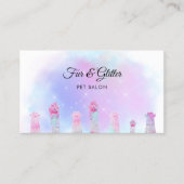 Carte De Visite salon animal de compagnie fabuleux pattes en peluc (Devant)