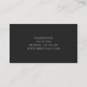 Carte De Visite Salon blanc classique de chaise de dessinateur (Dos)