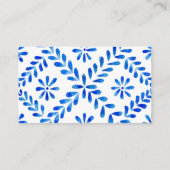 Carte De Visite Salon Bleu Cobalt Référer une remise à un ami (Dos)