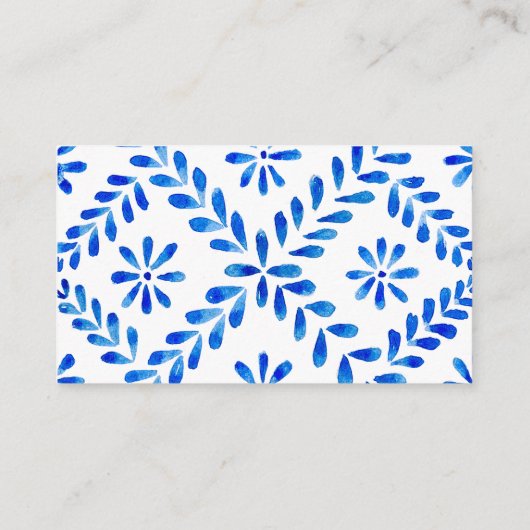 Carte De Visite Salon Bleu Cobalt Référer une remise à un ami (Dos)