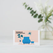 Carte De Visite Salon Bleu - Ventes de magasin de meubles (Debout devant)