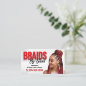 Carte De Visite Salon Braid Braider Braid (Debout devant)
