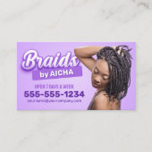Carte De Visite Salon Braider Braids africains Braids (Devant)