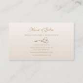 Carte De Visite Salon Cheveux Élégant ciseaux de coupe de cheveux  (Dos)